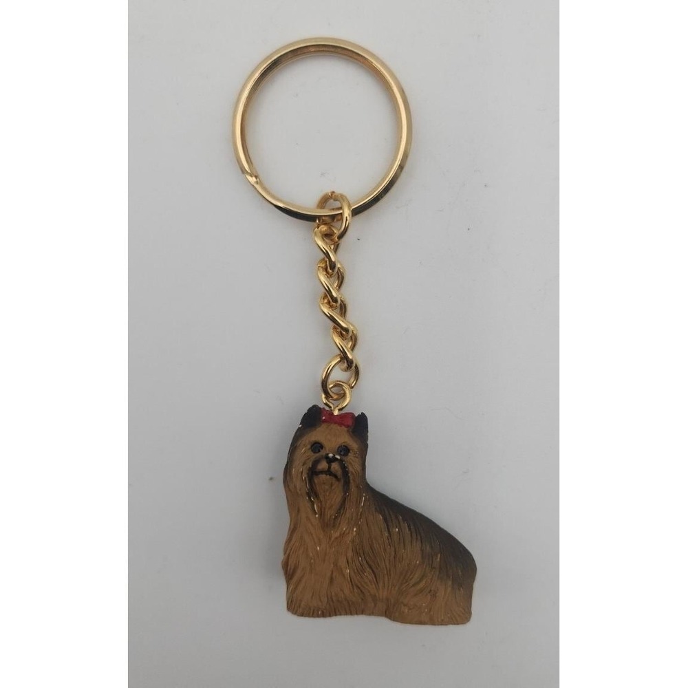 Vintage 1991 Shih Tzu Dog keychain key ring